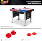 Rush Indoor Air Hockey Table 48  Mid-size Air-powered Led Scoring   Stadium New