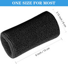 4 Pack 6 Inch Wrist Sweatbands Tennis Wrist Bands Absorbent Sweat Band For Me   