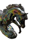 Vintage Maureen Love  Ceramic Horse Statue Iridescent beautiful 