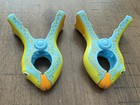 2 Vintage Betterthings 2003 Parrot Beach Towel Clip Chair Towel Holder Euc