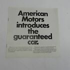 Vintage 1972 American Motors Amc Cars Dealership Sales Brochure Information