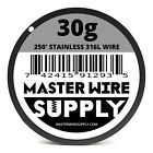 Mws - Ss 316l - 250 Ft  30 Gauge Awg Stainless Steel Resistance Wire 30g 250     