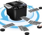 Max 6 2-in-1 Automatic Card Shuffler And Dealer Machine 360 Rotating Black