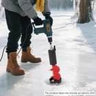 Ice Drill Auger W  Pe Protective Cover Nylon Ice Fishing Auger Replacement Part