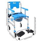Commode Wheelchair Multifunctional Shower Commode Wheelchair With Armrests 