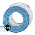 250 Ft  14 3 Light Blue Solid Cerromax Slipwire Copper Nm-b Wire
