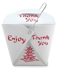 Pack Of 50 Chinese Take Out Boxes Pagoda 16 Oz pint Size Party Favor And Food   