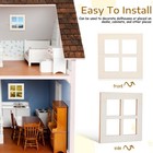 10pcs Dollhouse Windows  Miniature Wooden Window Frames  1 12 Scale Diy Doll    