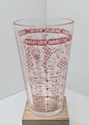 Federal Glass Cocktail Mixing Glass - Red Recipes Mcm Barware 16oz Vintage