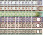 Mauritania Set 6 X 10   60 Unc 100 200 500 Ouguiya 2002-2015 P 4 5 8 16 17 18