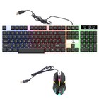 Computer Desktop Gaming Keyboard And Mouse Mechanical Feel Led Light Backlit Pc