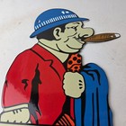 Vintage Chevrolet Sign - Large Porcelain Used Cars Cigar Gas Pump Dealer Sign