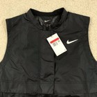 Nike Tour Repel Womens Water-repellent Black Golf Vest Large Dx6085-010