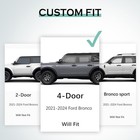 Karpal Floor Mats For 2021-2025 Ford Bronco 4 Door  not Fit Sport   Rubberized
