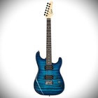 Blue Burst Electric Guitar And Amp Starter Package With 20-watt Amp  Accessories