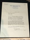 Ohio Us Representative Arthur W  Overmyer - 1918 Correspondence Letter Autograph