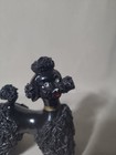 Poodle   Dog Figurine   Spaghetti Trim  Rhinestone Eyes   60s Era japan