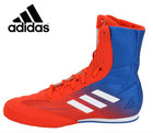 Adidas Box Hog Plus 7  Hi Boxing Wrestling Men Hoes boots Red blue w Size 11 New