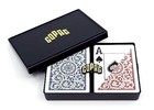 100  Plastic Playing Cards Poker Size Jumbo Index Red Blue Set 2 Decks