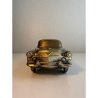 Vintage Cast Metal Cadillac Fleetwood Sedan Promo Coin Bank Bronze Tone