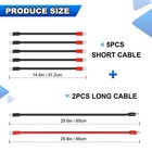 7pcs Golf Cart Battery Cables Wiring Kit For Ezgo Txt 1994-up 36 And 48 Volt