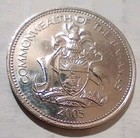 Quarter 2005 Commonwealth Of The Bahamas Islands 25 Cent Coin Sailboat