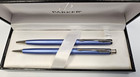 Parker Insignia  Ballpoint Pen   0 5mm Pencil Set Satin Blue In Box  needs Ink 