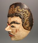 Vintage Indonesian Wooden Mask 7 6   x6 4   