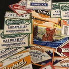 40 Vintage Soda Labels    New Old Stock