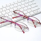 Women Multifocus Progressive Reading Glasses Multifocal Metal Half Frame Readers