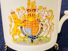 Aynsley- 4 5  Queen Elizabeth Ii Silver Jubliee Mug- Vtg  1977- England- Gold 