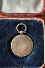 Antique Victorian Fob Mourning Locket W Hair Piece 10k Gold Filled W Box