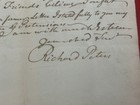1792 Revolutionary War Continental Congress Richard Peters Pennsylvania Letter