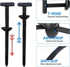 100pcs Nylon Universal Cable Tie Buckle  Upgrade Multipurpose Tie    