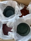 Colored Hobnail Vintage Victorian Mugs Drinking Cups Set Of Four