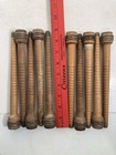 Wood Bobbins Spools Wooden Industrial Style Spindles 8 75  Wooden Quills Lot-10 