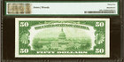 Pueblo  Co  50 1929 Type 1 The First National Bank  1833 Pmg Vf35 Note