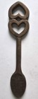 Vtg Welsh Love Spoon Hand Carved Wooden Wood Hearts Woodcraft Wales 2 25 x9 75 