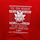 Rare Rick   Morty Red Christmas Sweater Size Medium