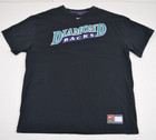Vintage Mlb T-shirt Nike Size M l Y2k Teal Diamond Backs On Black 1999-06