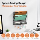 Wall File Holder Hanging Wall File Organizer  Wall Mount Mail Holder And Pape   