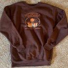 Harvest Festival Embroidered Sweatshirt  Autumn Woodland Cozy Fall Crewneck