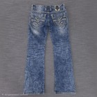 Rock Revival Slim Bootcut Mens 32x32 Stone Wash Distressed Denim Jeans See Pics