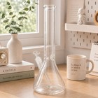 18  Heavy 7mm Thick Glass Bong Heavy Bong Clear Smoking Beaker Hookah Water Pipe