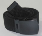 New Adjustable 56  Inch Assorted Canvas Military Web Belt Black Buckle Men Women