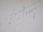 Vintage Autograph Movie Star Lee Tracy   Captain Hary     Autographs 