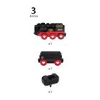 Brio Battery Powered Steam Train Wooden Rail Electric Vehicle Locomotive 33884