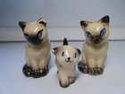 Vintage Hagen Renaker Miniature Siamese Cats Kitten Ceramic Figurines
