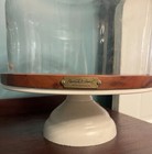 Rare Hearth And Hand With Magnolia Covered Cake Stand Sour - Wood