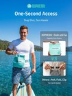 Waterproof Fanny Pack 2 5l Ipx7 Magnetic One Hand Closure Mint Niphean